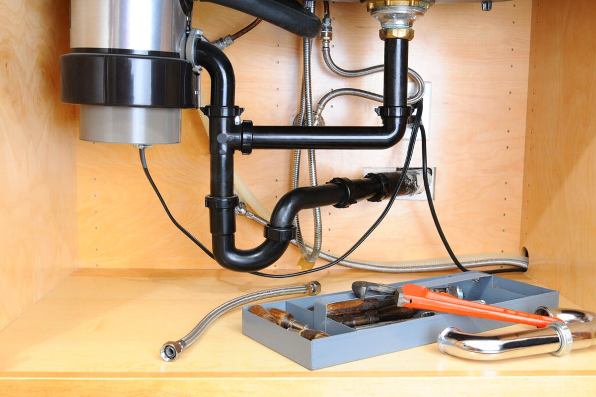 Ice maker, dishwasher and garbage disposal installation